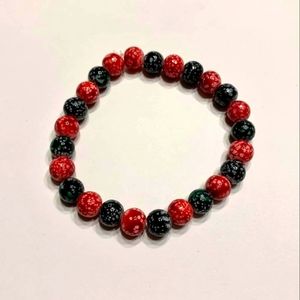 Multi colored acrylic beaded bracelet